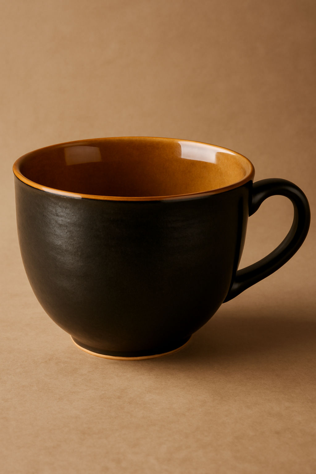 Soup Mug - Black & Brown