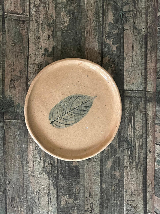 Plate - Leaf Design