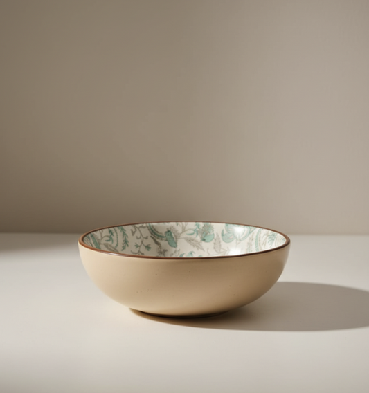 Serving Bowl - Green Art