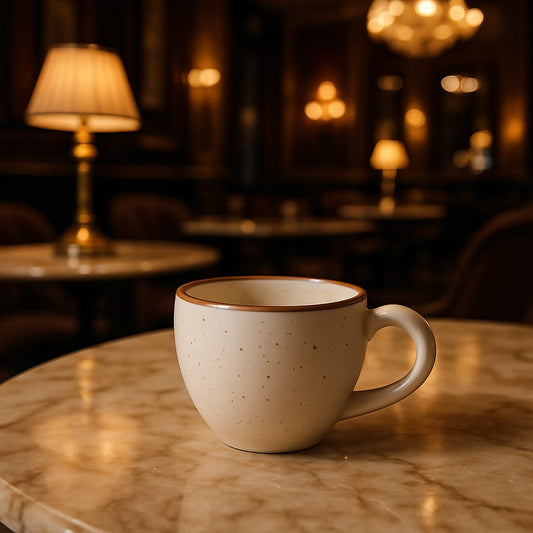 Espresso Cup - Speckled White
