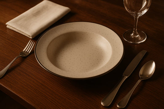 Pasta Bowl - speckled white